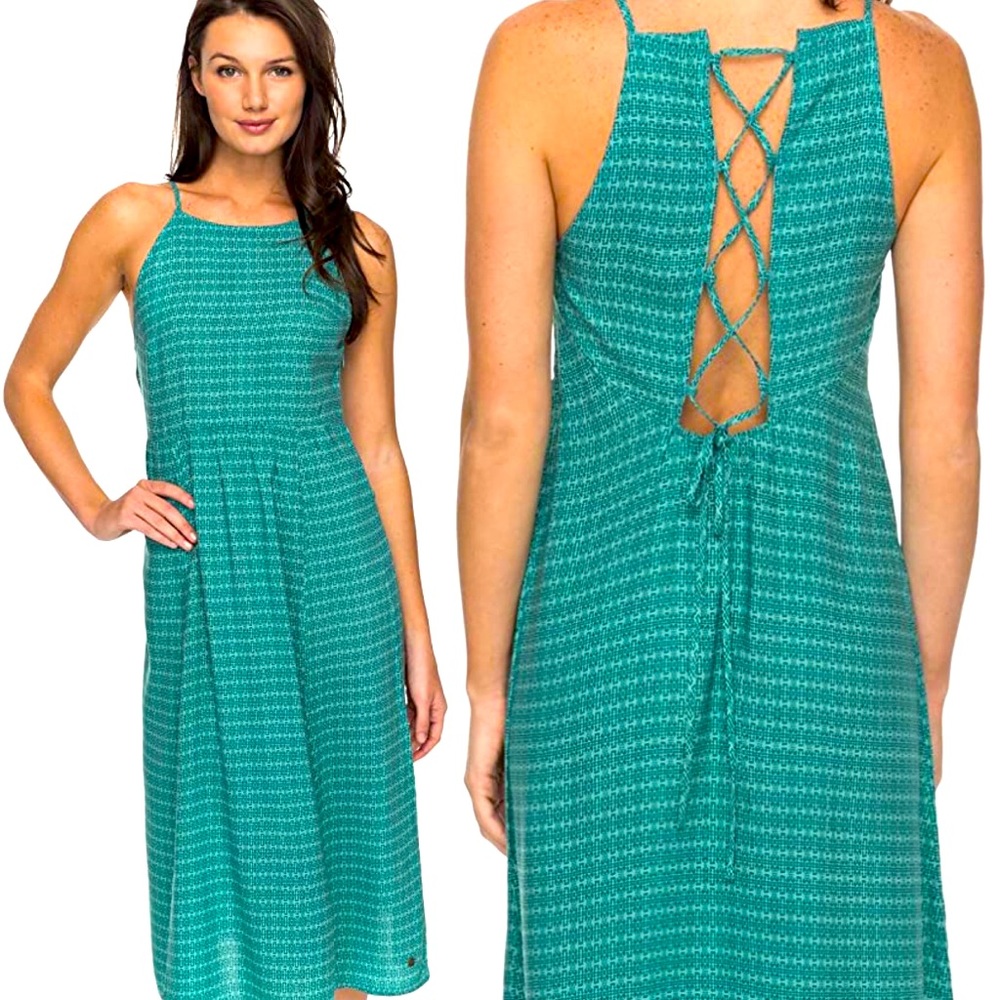 Roxy Dress Summer Dress Sparkle Bright Midi Dress